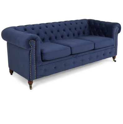 Chesterfield 3 sēdvietu dīvāns Pamatmatracis Dīvāni Sēdeklis Viesistaba Dvivietīgs Jauns