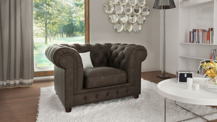 Krēsli Televīzijas Sēdeklis Klubs Smilšu Dīvāns Tekstils Āda Elegantais dizains Chesterfield