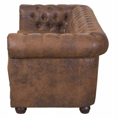 Chesterfield York Gobi 3 sēdvietu ādas dīvāns mīkstie dīvāni dīvāni jauni