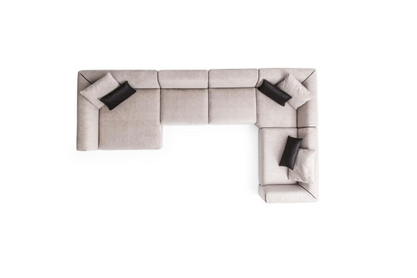 Mūsdienīgs stūra dīvāns U-formas dzīvojamā istaba Sofa komplekts Sofa komplekts
