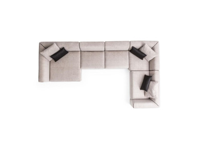 Mūsdienīgs stūra dīvāns U-formas dzīvojamā istaba Sofa komplekts Sofa komplekts