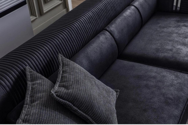 Dīvāns 3-vietīgs Moderns Mēbeles Baltā Telpa Lux Designer 235cm Iekārtojums