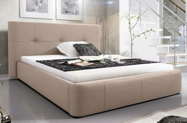 Gultas polsteris dizaina luksusa divvietīga viesnīcas gulta guļamistaba modernais ādas.