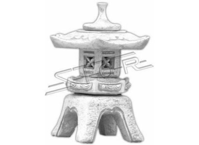 Ziedu dekorācijas Japānas dārzs Mājas statuja Figūra Deko