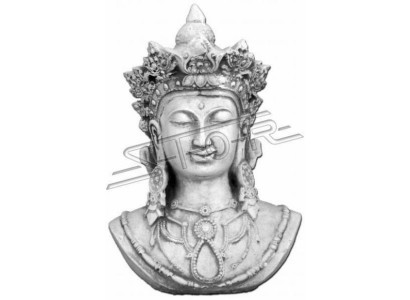 Buda statuja Statujas skulptūras Figur Dekorācija sudrabs dārzs terase