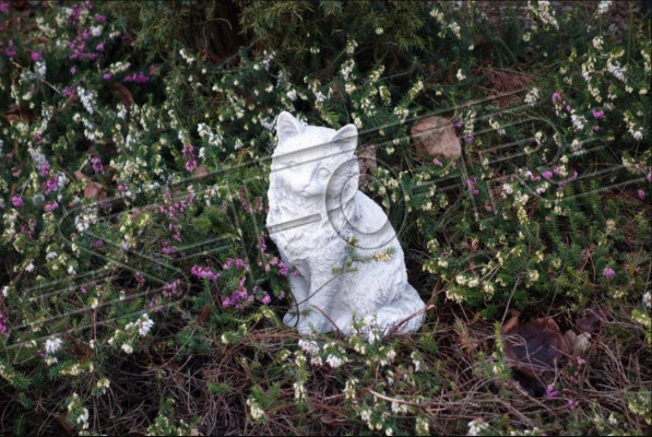 dekotatīvā dārza dekorācija kaķis terase figūras akmens figūras statuja