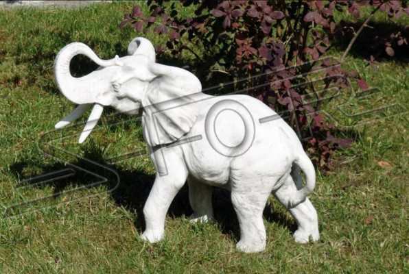 Dizaina ziloņa skulptūra figūras skulptūras statujas baltās dekora statujas