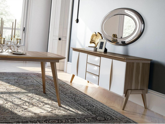 Dizaina luksusa mēbeles sideboard ēdamistabai, moderns stila komodas skapis