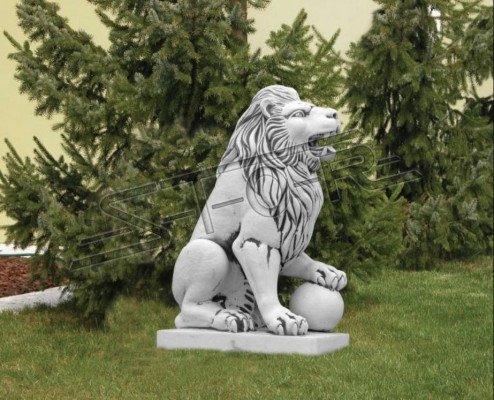 Nobilis bruņinieks Lauva figūras statuja skulptūra figūras skulptūras dārzā