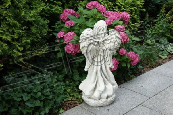 Engels 78cm Skulptūras dizaina figura statuja dārza figūras statujas