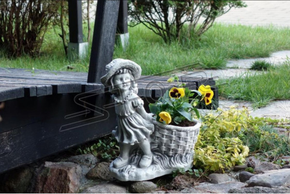 40 cm dekoratīva skulptūra dizaina figūra statuja dārzā pelēka figūra dabas statuja