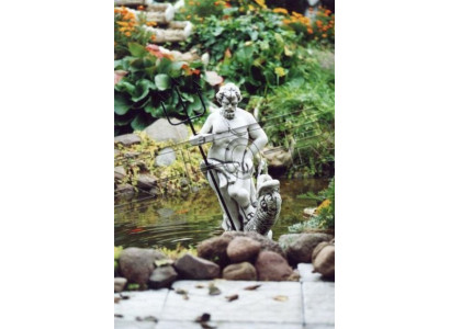 Fonteinu figūra, statuja, antīkas figūras, skulptūra, statuja, skulptūras, dārzs.