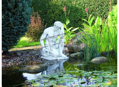 Fontānas Dīķis Skulptūra Ādams Statuja Figūras Skulptūras Dekoratīvās Statujas