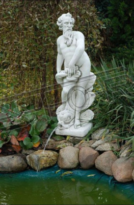 Fontānas dīķis Figūra Ādams Statuja Figūras Skulptūras Statujas