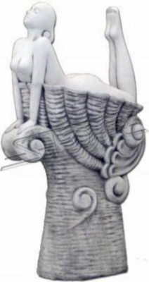 Dārza statuja Fontaine Dārza figūra 192 cm augsta Dārza skulptūra Teichfigur