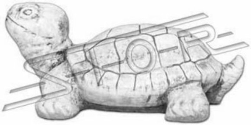 Dārza deko bruņurupuča statuja skulptūra figūras skulptūras dizaina figura