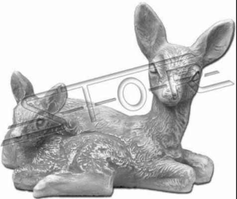 Dārza dekorācija Bambi terase akmeņu figūra Figurālā dekoratīvā statuja