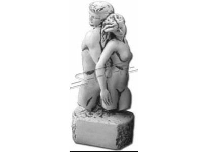 Adam un Eva skulptūru dizaina figūru statuja dārzam.