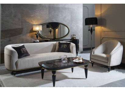Sofas komplekts 3+1 sēdvietas galds auduma komplekts dizains Moderns 3 gab. mēbeles jaunas