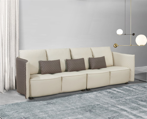Sēdētspods Dīvāns Polster Sofa 4 Vieta Tekstils big xxl Dzīvojamā Istaba Couchen Āda