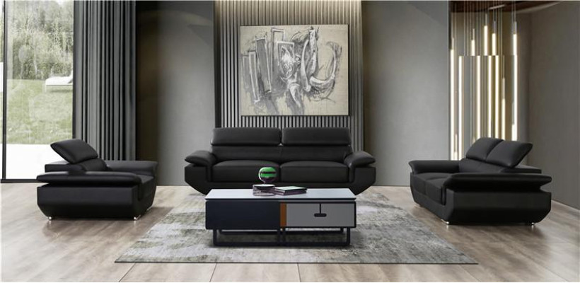 Sēdvietu komplekts 3+2+1 sēdvietu dizains Moderns dīvāns-pufasči.