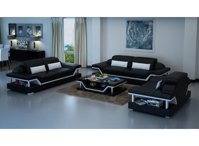 Sofas komplektēts komplekts Dzīvojamā istaba Komplekti 3+1+1 sēdvietu dīvāns Ar apdari