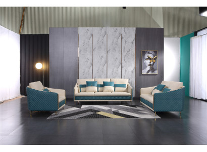 Sofas komplekts 3+1+1 sēdvietu sofa dīvāns ādas dīvāna komplekts