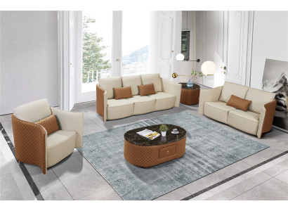 Sofasēžu komplekts 3+2+1 vietas Dizains Moderns Polster Couchen Couch