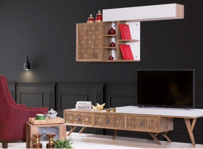 TV stends Sideboard RTV Lowboard Dzīvoklis Koks Klasiskais Modernais Skapis Jauns