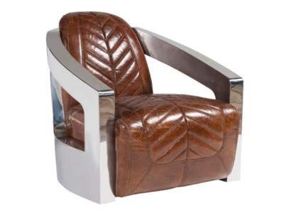 Vecais retro krēsls ādas krēsla lounge kluba dizains luksusa mēbeles lidmašīna