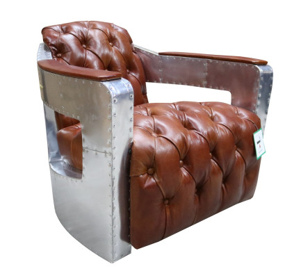 Chesterfield krēsls ar noslēgtu pogu, slīdošais vecā mod.