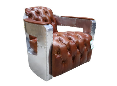 Chesterfield krēsls ar noslēgtu pogu, slīdošais vecā mod.