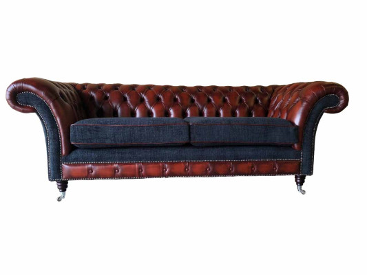 Dīvāns luksusa tekstils Chesterfield dīvāns dīvāni polster 3 sēdvietu dīvāni jauni