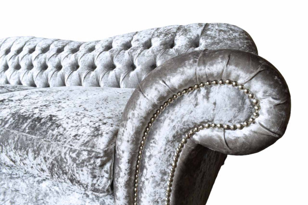 Chesterfield dīvāns auduma samts audekls dīvāns mēbeles dizains 3 sēdvietas lilas krāsā