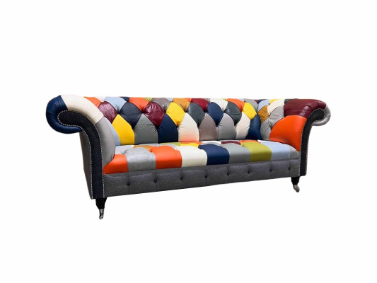 Chesterfield 3-istabu auduma dizaina dīvāns sofa tekstil moderns dīvāns jaunais