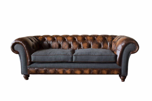 Chesterfield dizaina luksusa mīkstais dīvāns sofa sēdvieta dzīvojamā istaba ādas jaunums