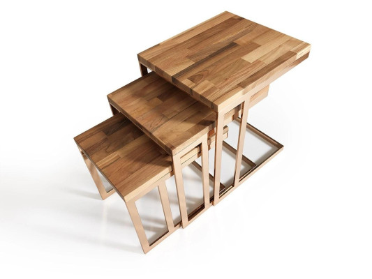 Mūsdienīgs Komplektā 3 daļas Dīvāna galdiņš Iekārtojums viesistabai Dizaina mēbeles