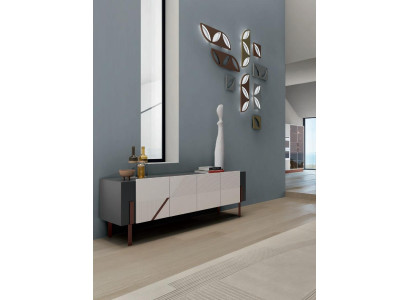 Sideboard Itāļu mēbeles Dzīvojamā istaba Masīvkoks Skapis Luksusa dizains Jauns