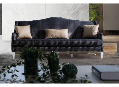 Dizainera dīvāns 3-vietīgs dzīvojamās istabas dīvāns Pelēkie dīvāni Luksusa auduma dīvāni Jauni