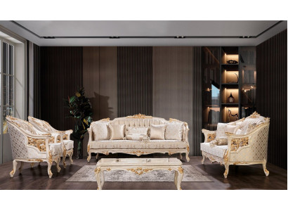 Luksusa dīvāns Chesterfield komplekts dīvāni 3+3+1+1 vietas dizainera grupa 4 gab. Jauns