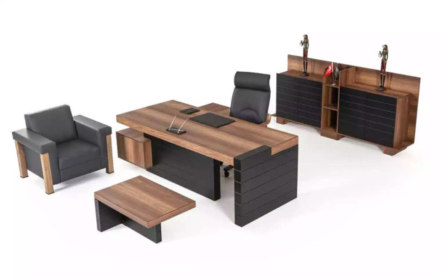Eckschreibtisch 240cm Tisch Möbel Office Büromöbel Designer Schreibtisch -> Stūrmakāja 240 cm galds Mēbeles Biroja birojmēbeles Dizainera rakstāmgalds