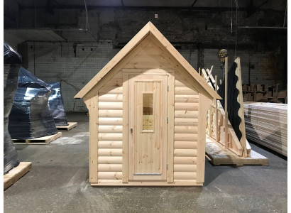 Sauna koksne Dārza koksne Āra saunas Saunas ar siltu gaisu 220x250x180