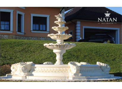 Trusis Zierbrunnen Springbrunnen Skulptur Dzirnavas Dārzs Fontaine Teich Pilsēta