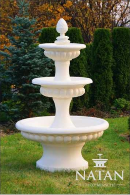 Ziedlapuūdens Springbrunnen Skulptūra Dārza dekors Dīķis Jauns 186cm
