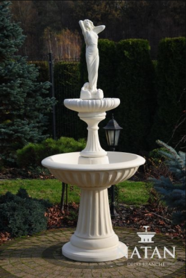 Zierbrunnen Springbrunnen 207 cm Skulptūra Dārza dekorācija Fontāns Dīķis Jauns
