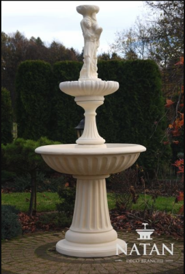 Zierbrunnen Springbrunnen 197cm Skulptur Brunnen Deko Garten Fontaine Teich Neu Rotuains Springbrunnen 197 cm Skulptūra Dārza dekors Dārza fontāns Jauns