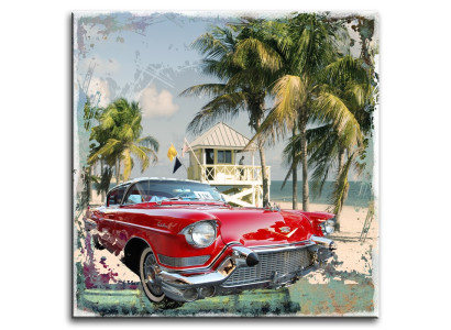 Attēls Attēli Gleznas Druka Mākslinieka izdruka Polsteris Kultūra "Florida Cadillac" G93156