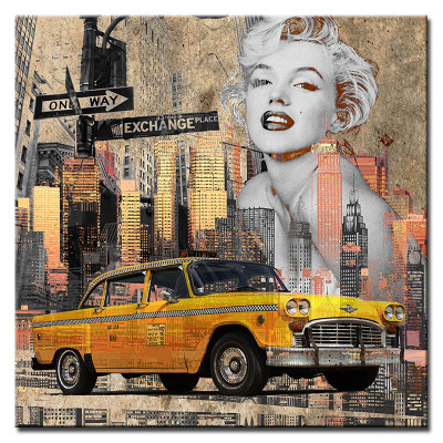 Attēls Attēli Gleznas Spiedums Mākslas spiedums Polster Kultūra 'New York Taxi' G95196