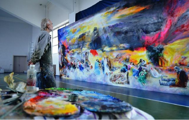 Gemälde Bild Modern Abstrakt Ideāls Kanceleja Prakse Birojs Attēli Abstrakts G97233