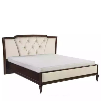 Gulta no koka Chesterfield gultas divguļamā gulta guļamistabā aizdare tekstils